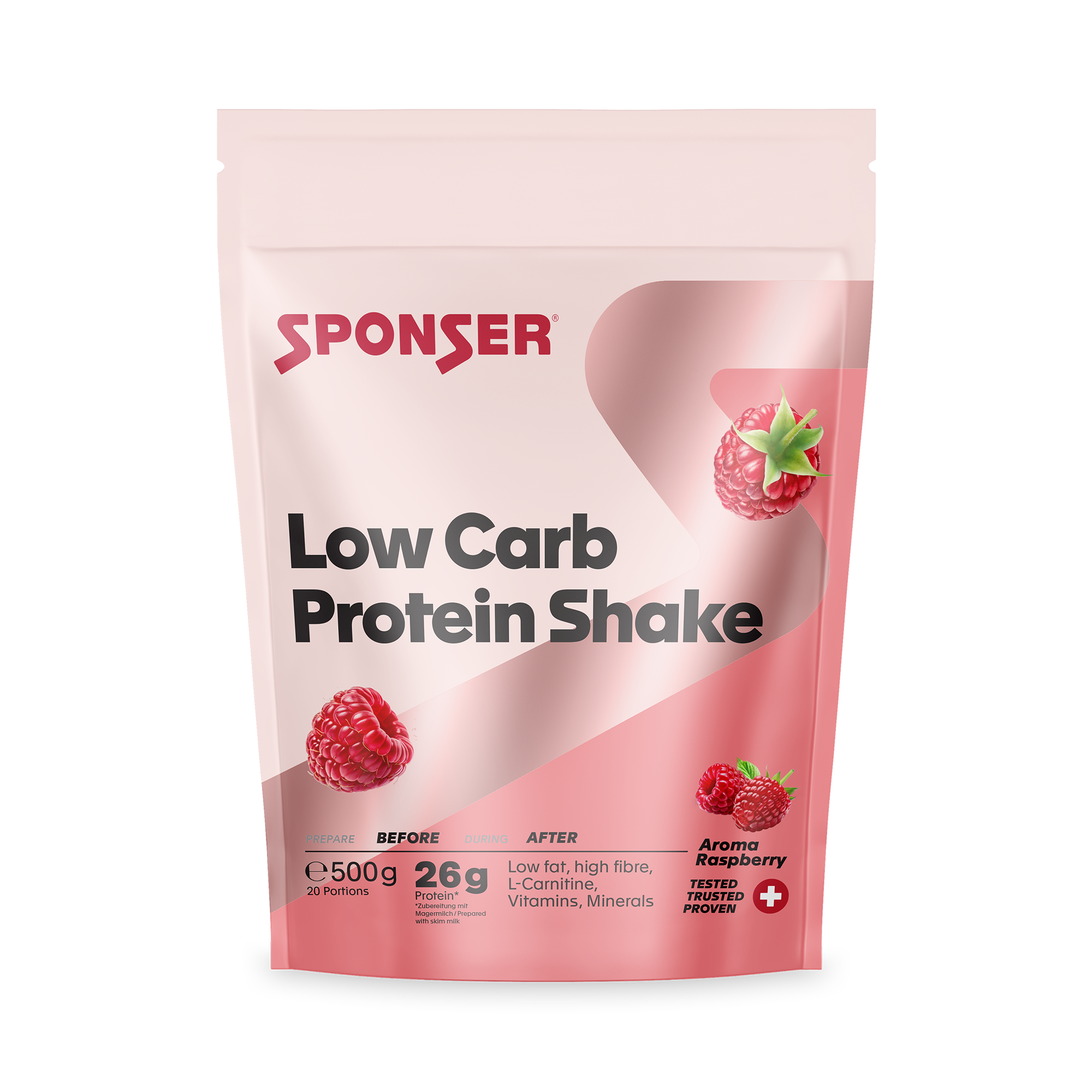 Low Carb Protein Shake | Raspberry