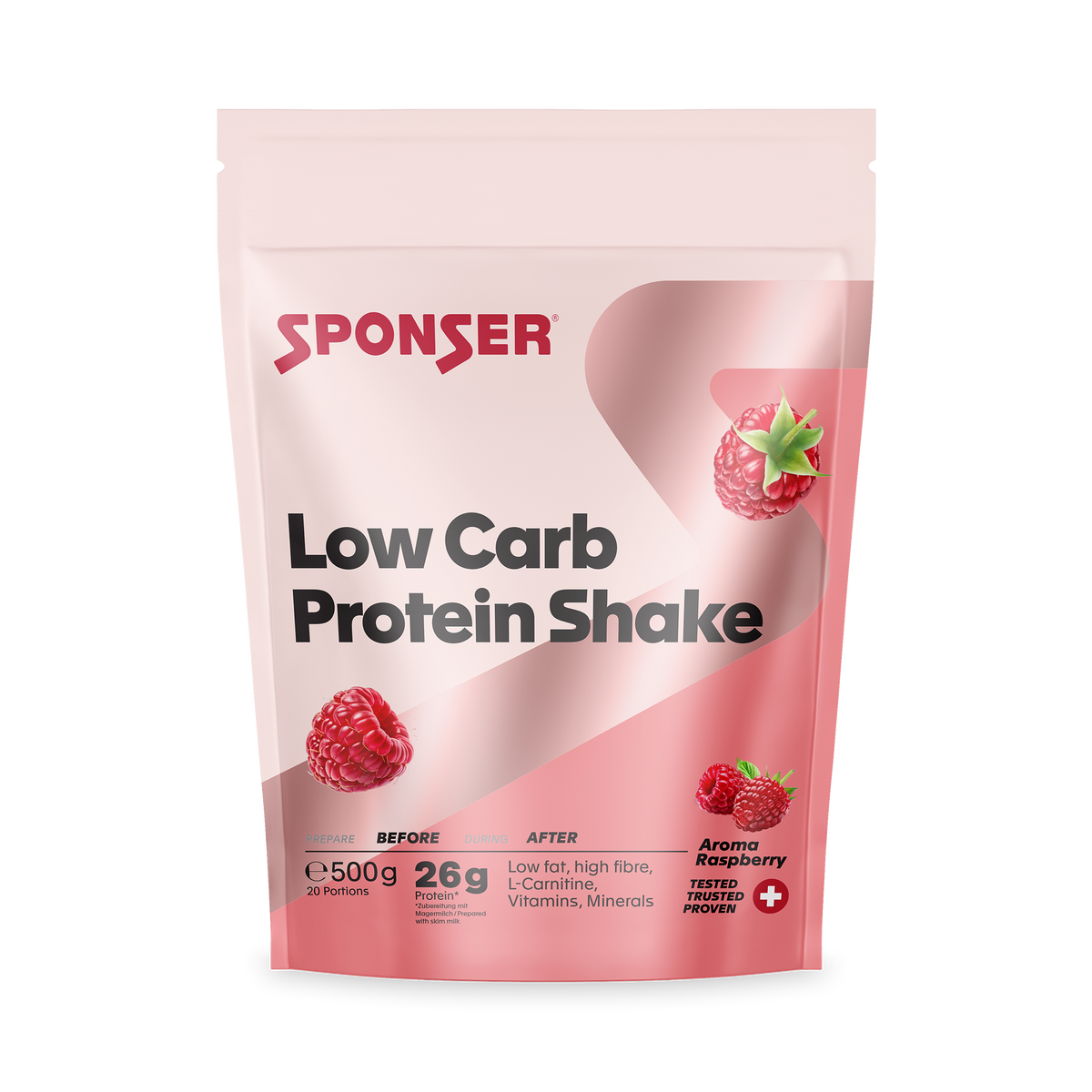 Low Carb Protein Shake | Raspberry